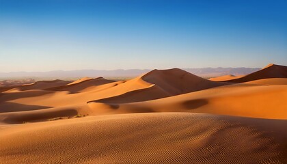 Expansive desert landscape under a clear sky.