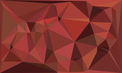 Fototapeta premium Elegant Dark Red Polygonal Background. Intricate Geometric Pattern with Warm Red and Brown Tones Perfect for Artistic, Digital Design, Web, or Modern Visual Aesthetics