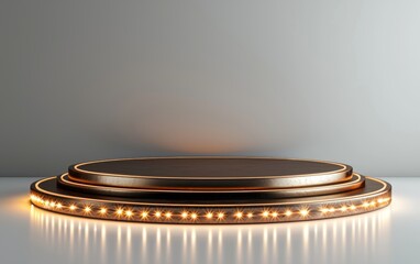 Obraz premium Elegant Stage with Ambient Lighting for Presentations