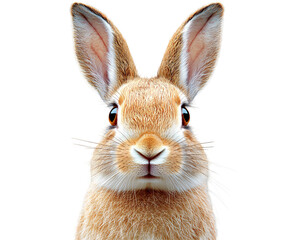 a close up of a rabbit