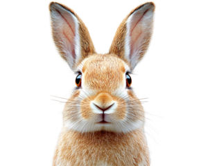 a close up of a rabbit