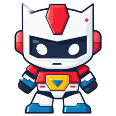 Obraz premium Friendly Modern Mecha-inspired Robot Character Illustration