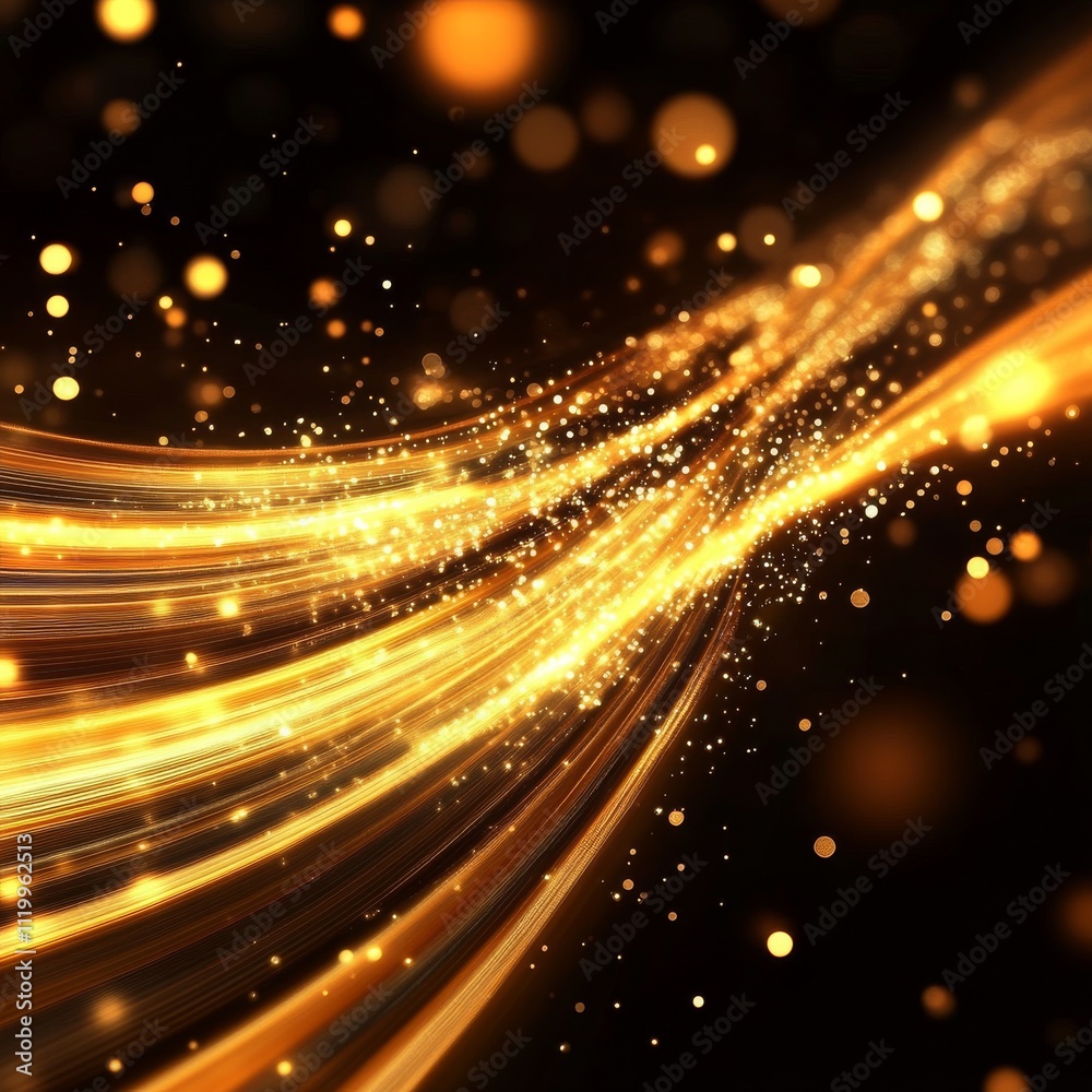 Poster motion light effect. shining magic background and liquid speed light