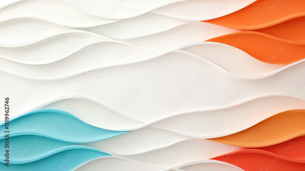 Poster colorful abstract patterns creating dynamic waves in a modern wallpaper design