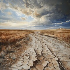 

climate change withered earth