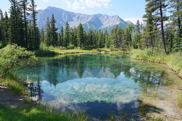 Crystal Clear Lake in Mountain Setting