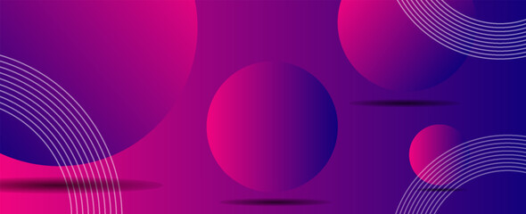 Gradient abstract background with shiny geometric shapes graphics. Modern gradient circle. Dynamic shape. Suitable for covers, posters, brochures, presentations, vectors