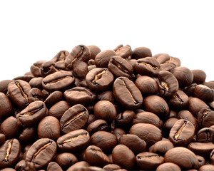 a pile of coffee beans