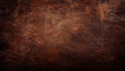 Naklejka premium old brown background with distressed vintage grunge texture in dark earthy chocolate generative ai