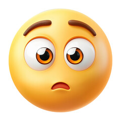 An image of a Emoji Confused in a white background