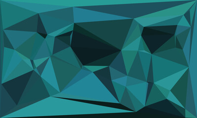 Fototapeta premium Abstract Turquoise Triangle Pattern Background, Geometric Art, Digital Illustration