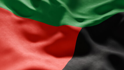 Close-up of Waving Martinique flag