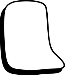 Blank speech bubble vector ideal for creating dialogue, questions, or exclamations in comics, social media, or educational materials