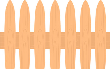 wooden fence isolated