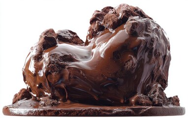 Glorious Melted Chocolate with Cookie Crumbles