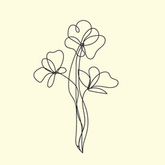 vector illustration of a flower