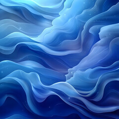 Obraz premium Abstract Blue Waves Background Illustration
