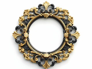 Elegant Gold Black Ornate 3D Frame