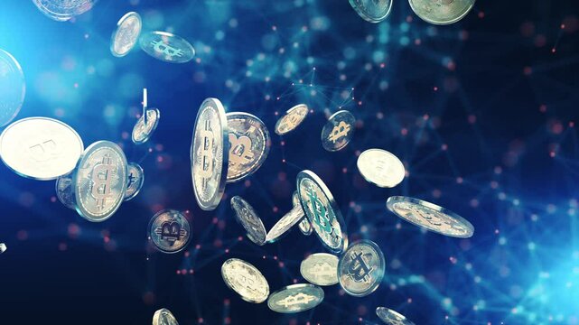 Bitcoin technology concept background
