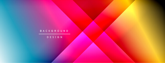 Colorful gradient with lines made of shadow and light. Creative background