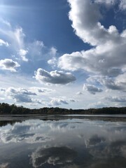 Reflections on a pond
