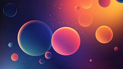 Abstract colorful background, gradient colors of blue, orange, and purple, presentation design template. Modern background