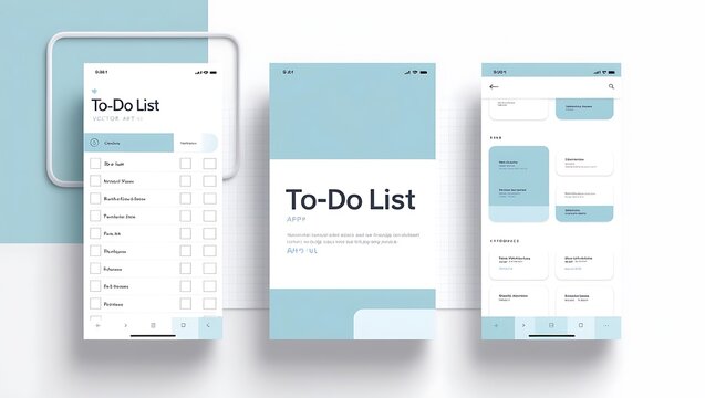Mobile Application To Do List Interface Design