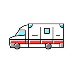 ambulance fracture injury color icon vector. ambulance fracture injury sign. isolated symbol illustration