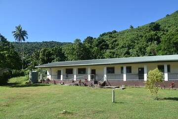 A local school on a small island in Fiji, Pacific Ocean