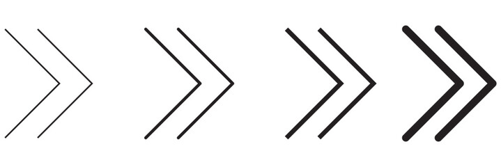 Arrows set. right arrow icons set. Set different black arrows or web design. Top. Trend. Arrow Icon. on white background.