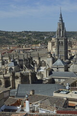 Fototapeta premium Vista da cidade de Toledo na Espanha