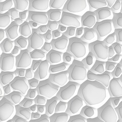 Textured white abstract pattern resembling organic shapes and forms in a modern design