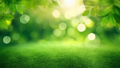 Obraz premium bokeh green nature background green backgrounds outdoors