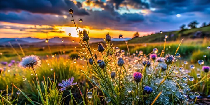 Tranquil Dusk at Curt Gowdy State Park: Macro Photography of Nature's Details in the Evening Glow