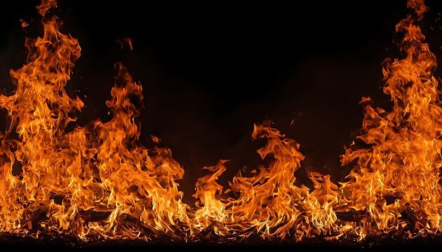a fire with a black background flames of fire on a black background  fire, flames, heat,7