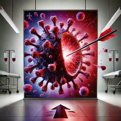 Arrow of hope destroys the virus