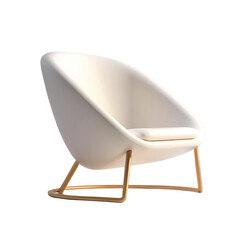 Chair transparent background room decoration material

