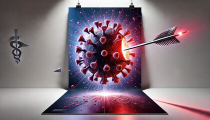 Arrow of hope destroys the virus