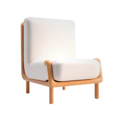 Chair transparent background room decoration material
