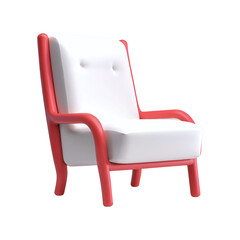 Chair transparent background room decoration material
