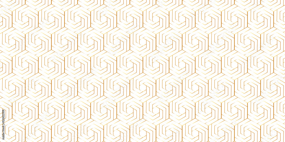 Poster abstract golden linear graphic ornament. arabian stylish seamless pattern on white background. creat