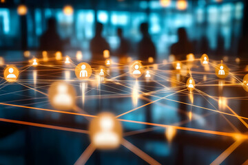 Global business networking and data exchange for hr and customer service strategy