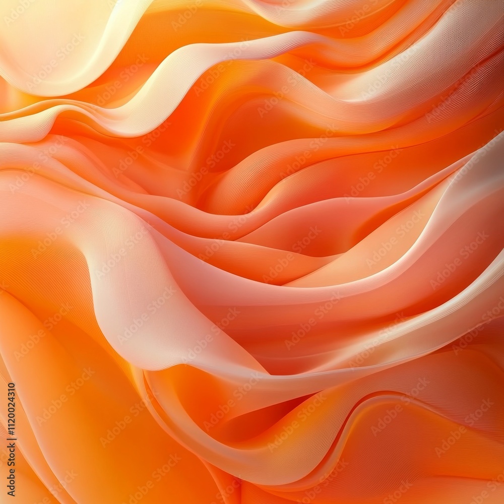 Poster vector orange line background curve element with white space for text and message design, overlappin