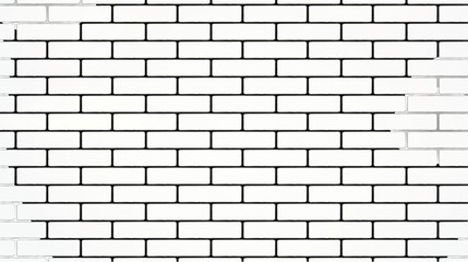 white brick wall.