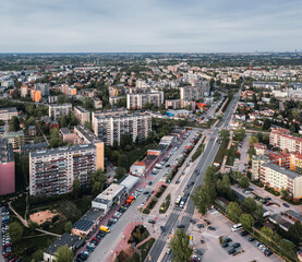 Road construction in the city