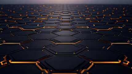 Obraz premium High-tech digital grid display futuristic environment visual art urban setting abstract perspective innovative concepts