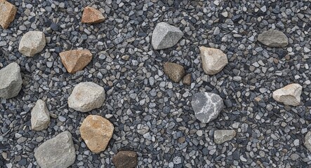 Rock Gravel on White background design