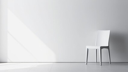 Chair with wall background 