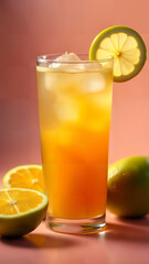 Fototapeta premium Tropical Mango Passion Iced Tea