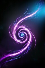 Fototapeta premium abstract blue thunder 2